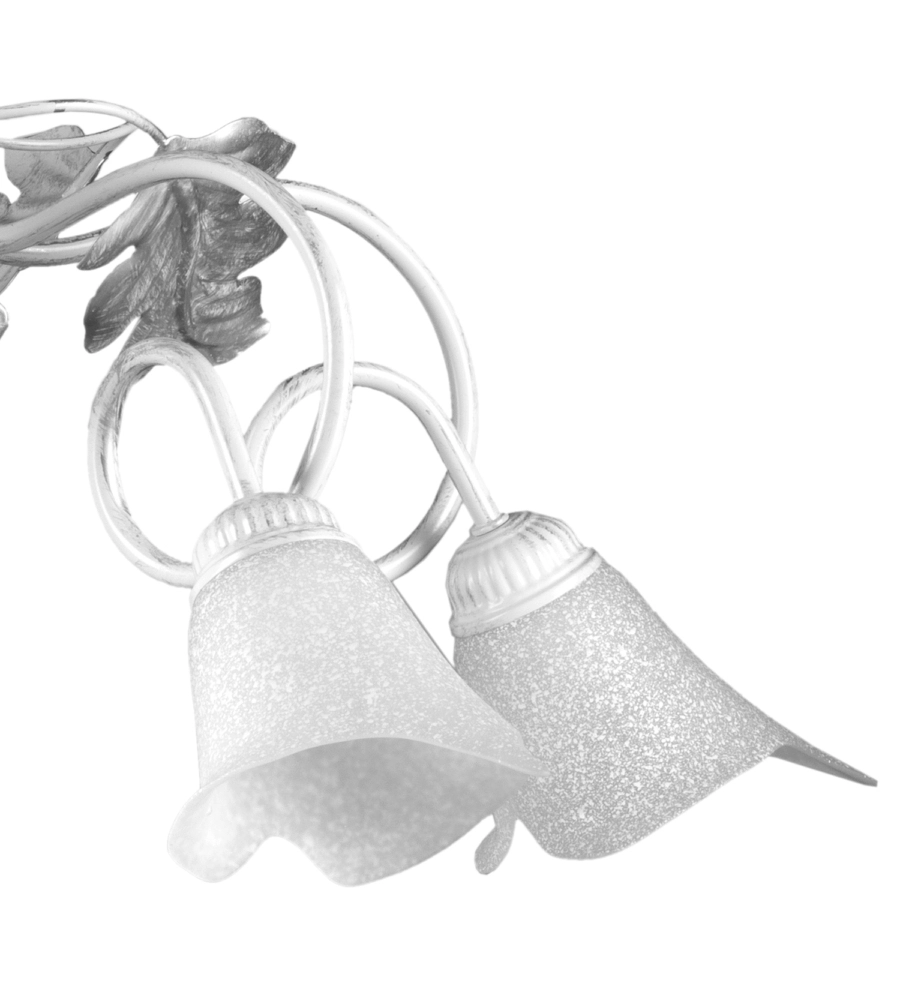 LAMPADARIO 5 LUCI ONLI "MARILENA" ARGENTO E14